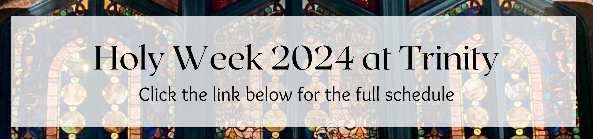 Holy Week ’24 Banner
